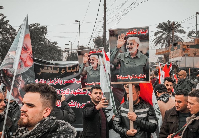 آمادگی عراقی‌ها برای راهپیمایی میلیونی به مناسبت دومین سالگرد شهادت سردار سلیمانی و المهندس + فیلم و تصاویر