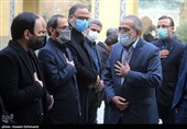 حضور سیدمحمد حسینی معاون پارلمانی رئیس جمهور در مراسم یادبود فرزند سخنگوی دولت