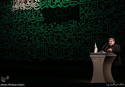 مرثیه خوانی حاج محمدرضاطاهری در سوگواره شعر فاطمی،تالار وحدت تهران