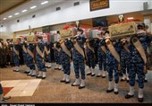 پیکر مطهر 4 شهید گمنام در فرودگاه بوشهر مورد استقبال قرار گرفت +تصویر
