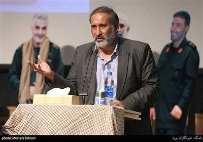سخنرانی علیرضا قزوه شفیعی در مراسم دومین سالگرد شهید حاج قاسم سلیمانی در دانشگاه علوم پزشکی تهران