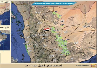  جزئیات عملیات‌ ارتش یمن در سال ۲۰۲۲ به روایت سخنگو / آزادی ۱۲ هزار کیلومتر مربع از خاک یمن + نقشه 