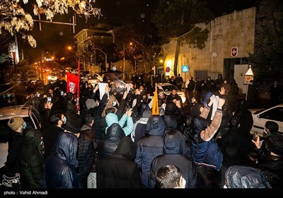 Anti-US Rally Held in Front of Switzerland's Embassy in Tehran