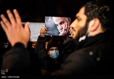 Anti-US Rally Held in Front of Switzerland's Embassy in Tehran