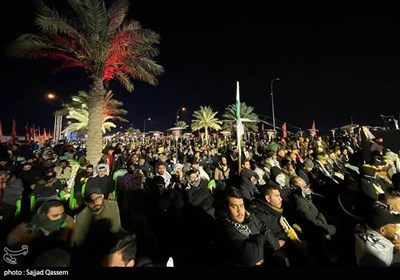 Iraqis Keep Vigil in Commemoration of Martyred Commanders Soleimani, Al-Muhandis