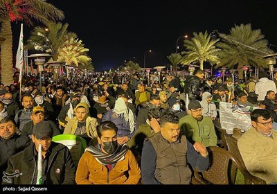 Iraqis Keep Vigil in Commemoration of Martyred Commanders Soleimani, Al-Muhandis
