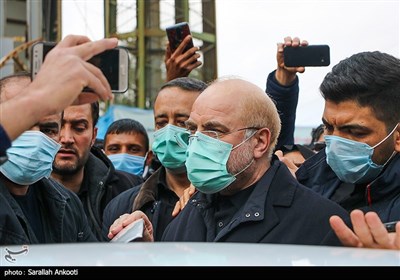 حضور رئیس مجلس در گلزار شهدای کرمان