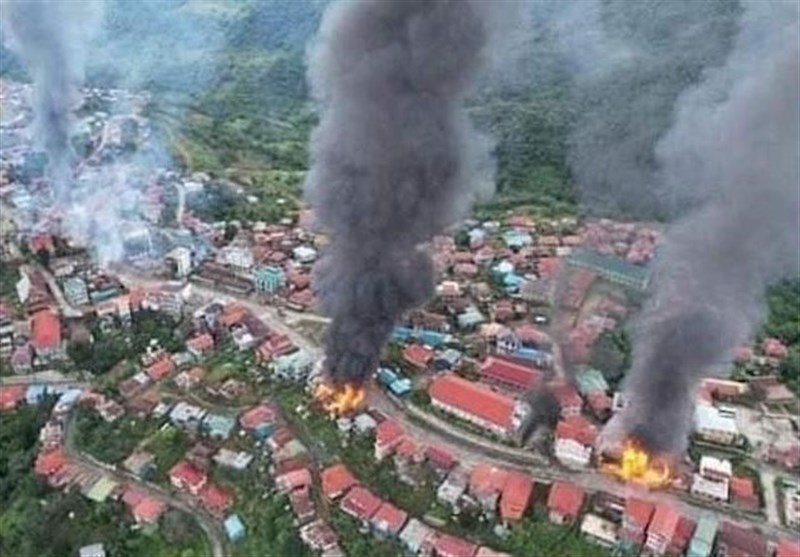 انتشار تصاویر ماهواره‌ای از نابودی روستاها توسط ارتش میانمار + فیلم