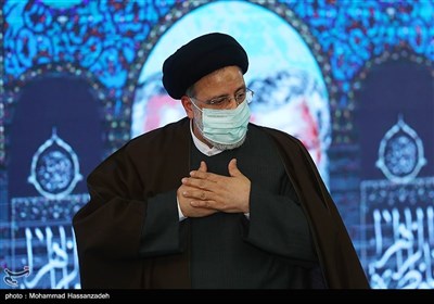 سید ابراهیم رئیسی رئیس جمهور در مراسم دومین سالگرد شهادت سردار سلیمانی در مصلی تهران