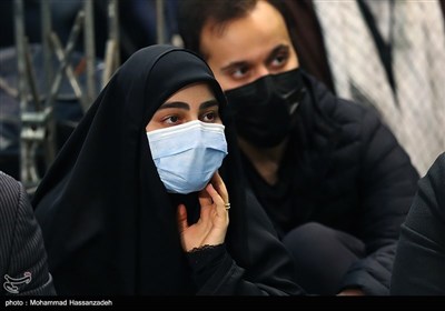  زینب سلیمانی در مراسم دومین سالگرد شهادت سردار سلیمانی در مصلی تهران