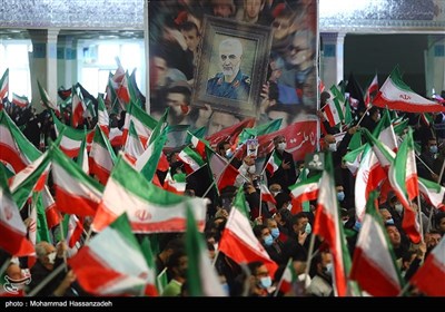 مراسم دومین سالگرد شهادت سردار سلیمانی در مصلی تهران