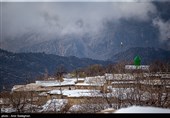 برف و سرما در روستای کندازی- مرودشت فارس