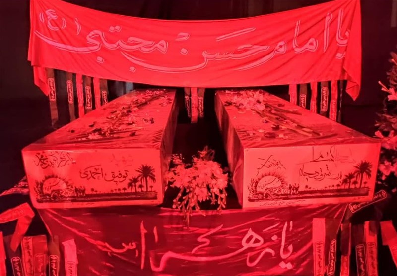 مراسم شب وداع با 2شهید دوران دفاع‌مقدس در استان کردستان+ فیلم