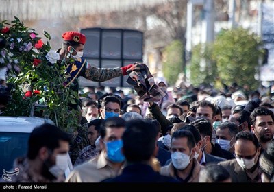 تشییع پیکر شهدای گمنام در کرمانشاه