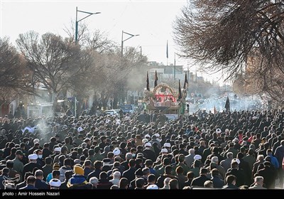 مراسم تشییع پیکر شهدای گمنام دفاع مقدس - قزوین 