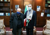 دیدار خداحافظی سفیر فلسطین در ایران با امیرعبداللهیان