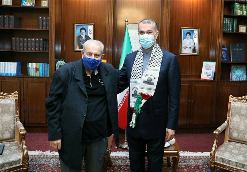 دیدار خداحافظی سفیر فلسطین در ایران با امیرعبداللهیان