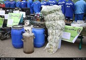 کشف محموله مواد مخدر در پنجاه و دومین طرح رعد پلیس پیشگیری 