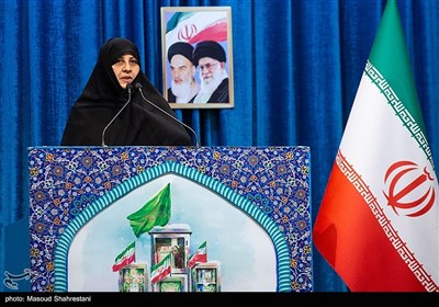 سخنرانی مادر شهید مدافع حرم مسعود عسگری در نماز جمعه تهران