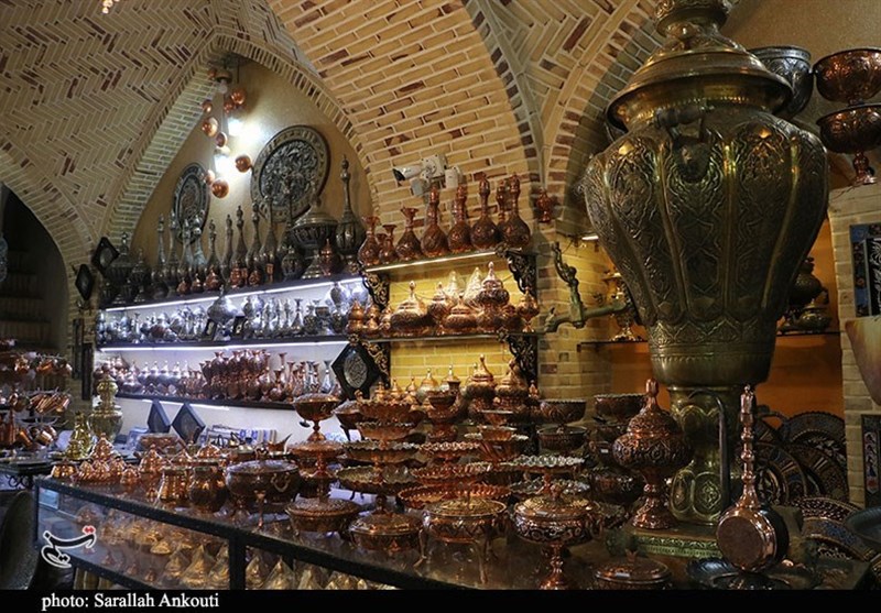 زیبایی چشم‌نواز بازار مسگرهای کرمان به روایت تصویر