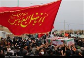 آیین تشییع و تدفین پیکر مطهر شهید گمنام در رفسنجان به روایت تصویر