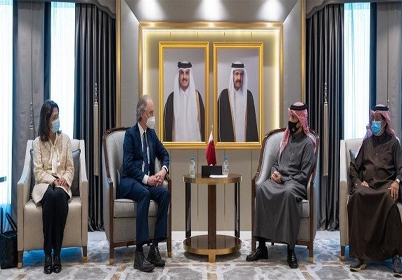 رایزنی وزیر خارجه قطر با نماینده سازمان ملل در امور سوریه