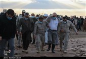 بازدید وزیر کشور از مناطق سیل‌زده رودبار در جنوب استان کرمان به روایت تصویر