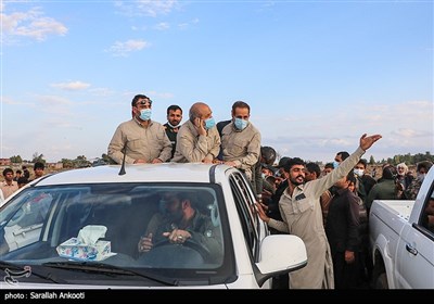 بازدید احمد وحیدی وزیر کشور از مناطق سیلزده رودبار در جنوب استان کرمان