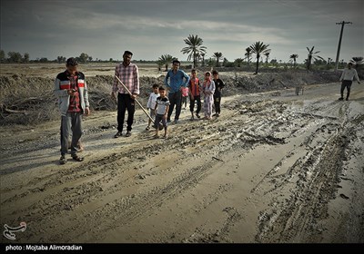 مناطق سیل زده استان هرمزگان شهرستان میناب