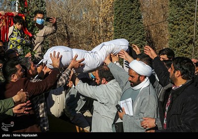 تشییع پیکر 2 شهید گمنام دفاع مقدس - مشهد
