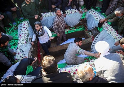 تشییع پیکر 2 شهید گمنام دفاع مقدس - مشهد