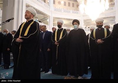 حضور و سخنرانی رئیس جمهور در مسجد جامع مسکو