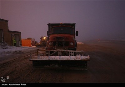 برف و کولاک شدید در گردنه اسداباد همدان-رافتی