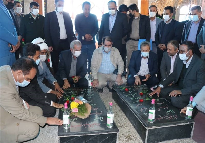 حضور وزیر آموزش و پرورش در مناطق سیل‌زده جنوب استان کرمان/ ادای احترام به شهدای گمنام شهر قلعه‌گنج‌