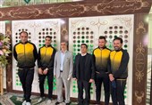 ادای احترام ملی‌پوشان دوچرخه‌سواری به مقام شامخ شهدای شلمچه