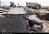 خسارت سیل به جاده‌های شرق استان کرمان به روایت تصویر