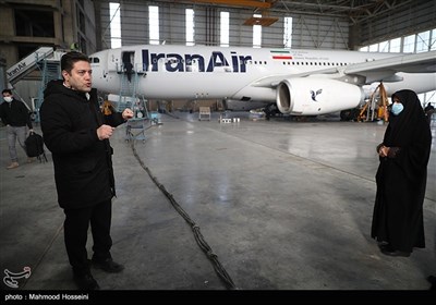 احمد شکری مدیر خط پروازی هواپیمایی هما در فرودگاه امام خمینی