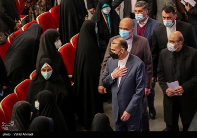  حسین امیر عبداللهیان وزیر امور خارجه در مراسم بزرگداشت روز زن 