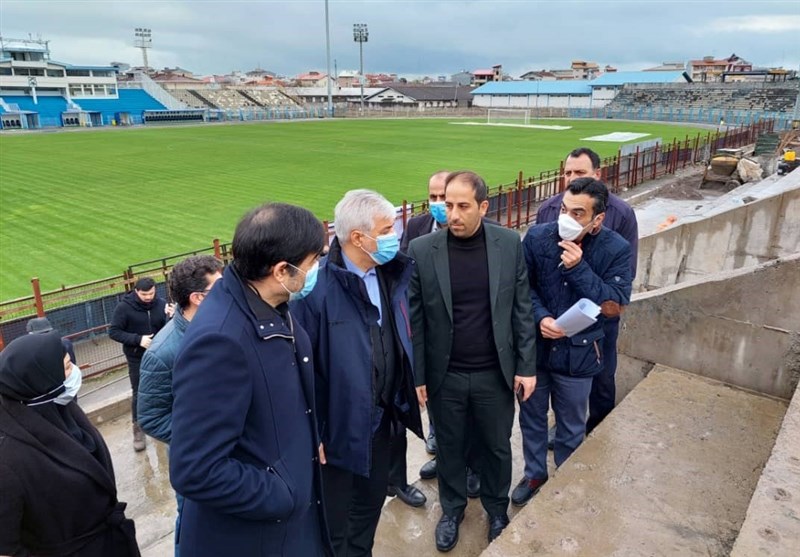 بازدید وزیر ورزش و جوانان از ورزشگاه تختی بندر انزلی/ سجادی: 30 میلیارد تومان برای تکمیل مجموعه تختی مصوب شد