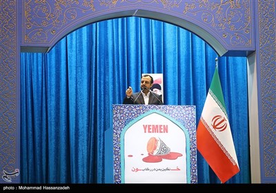 سیداحسان خاندوزی وزیر امور اقتصادی و دارایی در نماز جمعه تهران