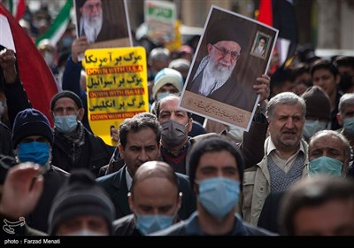 راهپیمایی مردم کرمانشاه در حمایت از مردم مظلوم یمن
