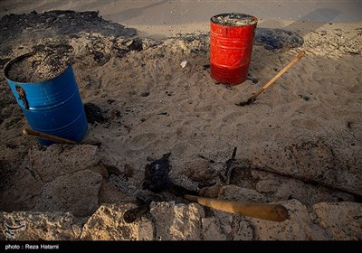 آلودگی نفتی جزیره خارگ‎