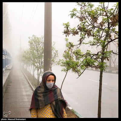 هوای مه آلود تهران