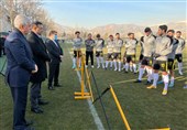 حضور وزیر ورزش و جوانان در تمرین تیم ملی فوتبال