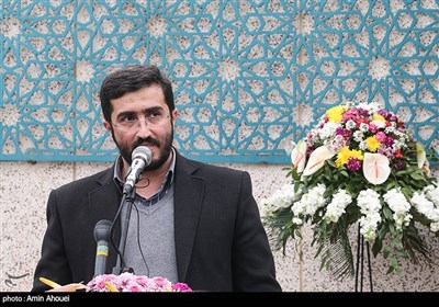 سخنرانی سعید غضنفری مدیر عامل سازمان بهشت زهرا در محل جلوس امام خمینی (ره)
