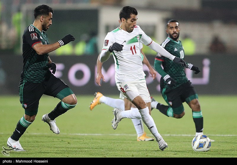 المنتخب الایرانی یفوز على نظیره الاماراتی 1 -0 ویثبت مکانه فی الصدارة + صور