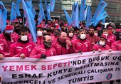 اعتراض کارگران در شهرهای مختلف ترکیه
