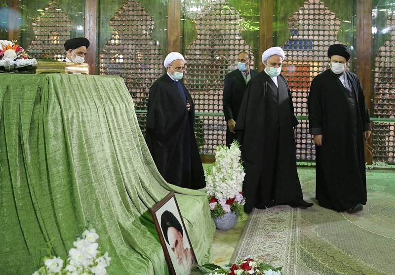 رئیس و مسئولان عالی قوه قضائیه با آرمان‌های امام خمینی (ره) تجدید میثاق کردند