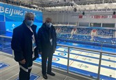 المپیک زمستانی 2022| بازدید سجادی و صالحی امیری از سالن مسابقات کرلینگ و هاکی روی یخ