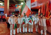 المپیک زمستانی 2022| رژه کاروان ایران با پرچمداری احمدی و ساوه شمشکی